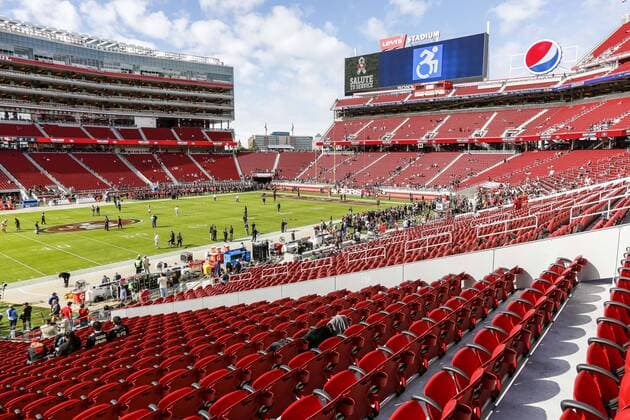 SANTA CLARA, CA - NOVEMBER 06: Levi s Stadium before the regular season NFL American Football Herren USA game between the New Orleans Saints and the San Francisco 49ers held November 6, 2016 at Levi s Stadium in Santa Clara, CA.Final score Saints 41, 49ers 23. (Photo by Allan Hamilton Icon Sportswire) NFL: NOV 06 Saints at 49ers Icon1611060249 EDITORIAL USE ONLY