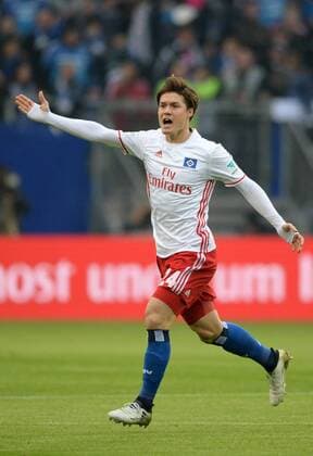 Gotoku SAKAI (HH), Geste, Gestik, Fussball 1. Bundesliga, 10. Spieltag, Hamburger SV (HH) - Borussia Dortmund (DO) 2:5, am 05.11.2016 in Hamburg Deutschland. Â