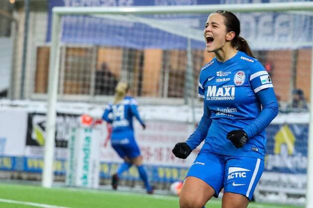 Eskilstuna Uniteds Marija Banusic 1-2 - Champions League, Frauen, Fußball, Eskilstuna United vs VfL Wolfsburg, 10. November 2016 in Eskilstuna.  Copyright: PERxKARLSSON BB161110BB078