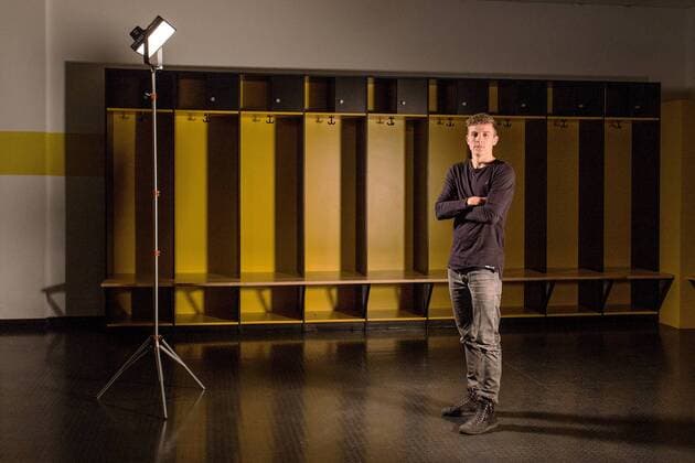 Niklas Hauptmann beim Fotoshooting. Niklas Hauptmann