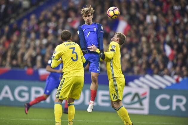 Fußball, WM Quali, Frankreich - Schweden Antoine Griezmann (France) FOOTBALL : Frankreich - Schweden Nationalteam Länderspiel - Eliminatoires CM2018 - Paris - 11 11 2016 JBAutissier Panoramic 