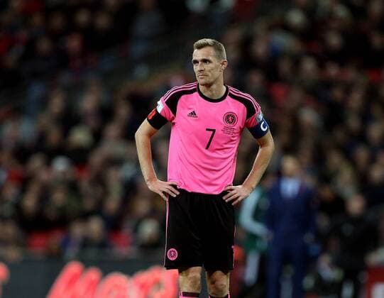 Dejected Darren Fletcher of Scotland during the FIFA World Cup WM Weltmeisterschaft Fussball Qualifying Group F match at Wembley Stadium, London. Picture date: November 11th, 2016. Pic David Klein Sportimage EDITORIAL USE ONLY. No use with unauthorised audio, video, data, fixture lists, club league logos or live services. Online in-match use limited to 120 images, no video emulation. No use in betting, games or single club league player publications.