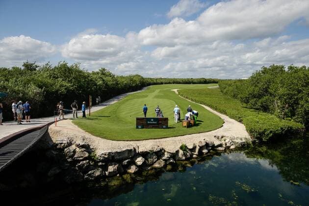 A general view of the second dat of the Mayakoba OHL Classic golf tournament at Playa del Carmen in Riviera Maya, Quintana Roo, Mexico, 11 November 2016. EFE Victor Ruiz MAYAKOBA OHL GOLF TOURNAMENT !ACHTUNG: NUR REDAKTIONELLE NUTZUNG!  MEX005 20161111-636145039462093030