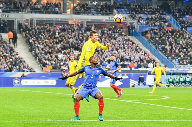 03 PATRICE EVRA (fra) - 03 Victor Lindelof (sue) FOOTBALL : Frankreich - Schweden Nationalteam Länderspiel - WM Quali - 11 11 2016 FEP Panoramic 