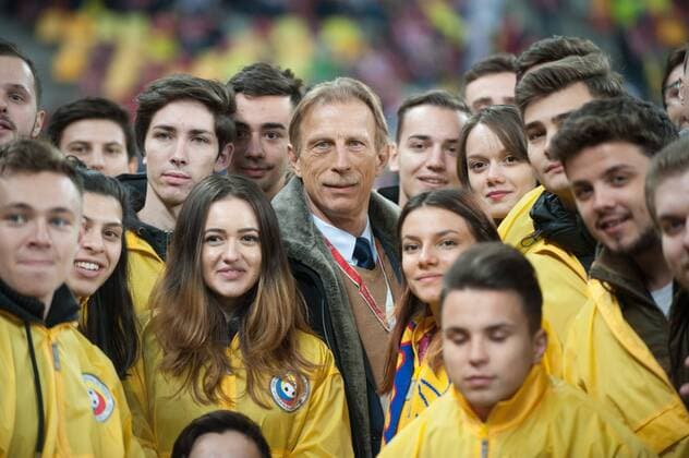 Romania vs Poland The 2018 FIFA World Cup WM Weltmeisterschaft Fussball qualification UEFA Group E Romania vs Poland on November 11, 2016 in Bucharest, Romania. In the picture: Christoph Daum  EN_01234007_0287