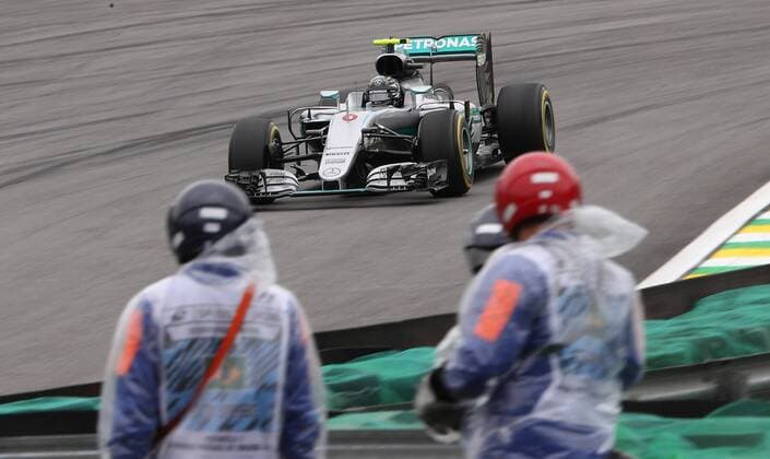 Brazil Grand Prix Formula 1 2016 SÃO PAULO, SP - 12.11.2016: BRAZIL GRAND PRIX FORMULA 1 2016 - Nico Rosberg (GER) Mercedes AMG Petronas F1 Team during the third practice session of the Brazil Grand Prix Formula 1 in 2016 held at the Interlagos Circuit on the morning of Friday. (Photo: Rodolfo Buhrer La Imagem Fotoarena) x1229143x  RodolfoxBuhrer