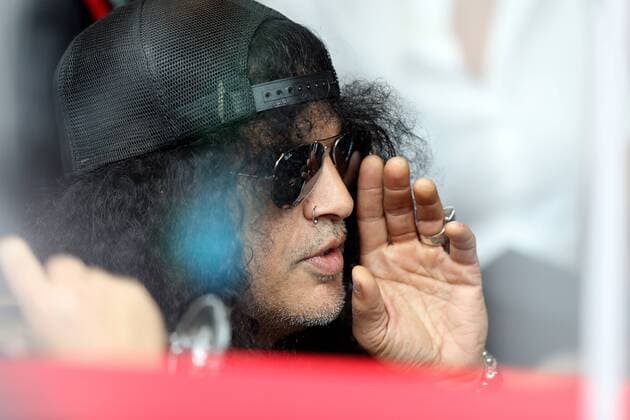 Grande Pr?mio do Brasil de F?rmula 1 2016 SÃO PAULO, SP - 13.11.2016: GRANDE PRÊMIO DO BRASIL DE FÓRMULA 1 2016 - The guitarist of Guns N & 39;Roses Slash in the paddock during the Brazil Grand Prix Formula 1 in 2016 held at the Interlagos Circuit on Sunday. (Photo: Rodolfo Buhrer La Imagem Fotoarena) x1229480x  RodolfoxBuhrer