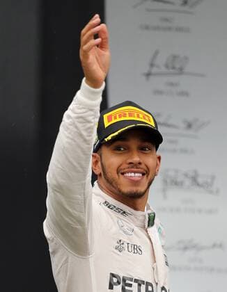 Grande Pr?mio do Brasil de F?rmula 1 2016 SÃO PAULO, SP - 13.11.2016: GRANDE PRÊMIO DO BRASIL DE FÓRMULA 1 2016 - Lewis Hamilton (GBR) Mercedes AMG Petronas F1 Team celebrates victory during the Brazil Grand Prix Formula 1 in 2016 held at the Interlagos Circuit on Sunday. (Photo: Rodolfo Buhrer La Imagem Fotoarena) x1229658x  RodolfoxBuhrer