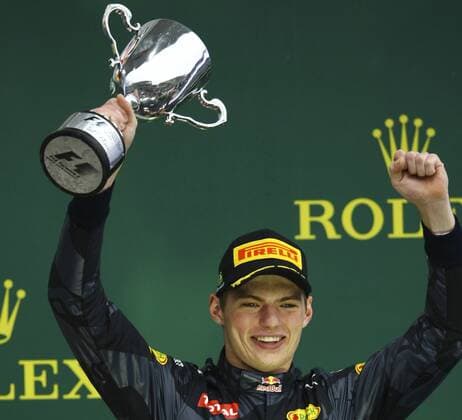 Grande Pr?mio do Brasil de F?rmula 1 2016 SÃO PAULO, SP - 13.11.2016: GRANDE PRÊMIO DO BRASIL DE FÓRMULA 1 2016 - In the picture the driver Max Verstappen Red Bull Racingfica team third in the Brazil Grand Prix Formula 1 in 2016 held this Sunday (13) at the Interlagos Circuit. (Photo: Aloisio Mauricio Fotoarena) x1229697x  AloisioxMauricio