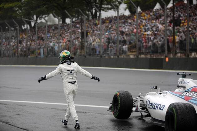 Brazilian Grand Prix, Sao Paulo 10 - 13 November 2016 13.11.2016 - Race, Felipe Massa (BRA) Williams FW38 retires from the race 