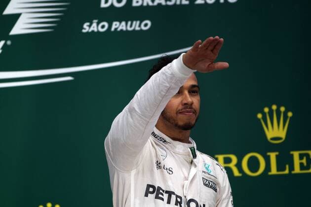 Brazilian Grand Prix, Sao Paulo 10 - 13 November 2016 13.11.2016 - Race, Lewis Hamilton (GBR) Mercedes AMG F1 W07 Hybrid race winner 