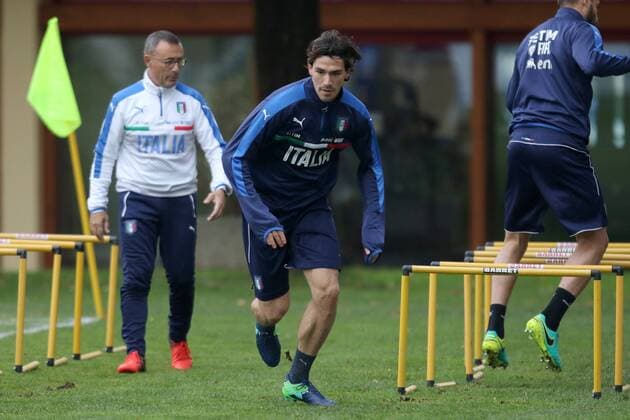 Fußball, Nationalteam Italien Training ALESSIO ROMAGNOLI friendly match ITALIA-GERMANY ALLENAMENTO 14-11-2016