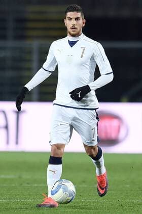 Fußball, U21 Länderspiel, Italien - Dänemark Mg Bergamo 14 11 2016 - firendly match Italia-Denmark Under U 21 Lorenzo Pellegrini 