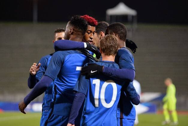 Presnel Kimpembe (fra) - Moussa Dembele (fra) FOOTBALL : Frankreich vs England - U21 Nationalteam - Testspiel- 14 11 2016 AnthonyBIBARD FEPx 