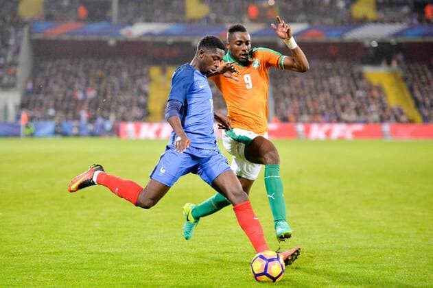 11 OUSMANE DEMBELE (fra) - 09 Wilfried Kanon (civ) Fußball FOOTBALL : Frankreich - Elfenbeinküste Nationalteam Länderspiel - 15 11 2016 AnthonyBIBARD FEPx 