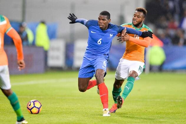 06 PAUL POGBA (fra) - 10 Cheick Doukoure (civ) FOOTBALL : Frankreich - Elfenbeinküste Nationalteam Länderspiel - Testspiel - 15 11 2016 AnthonyBIBARD FEPx 