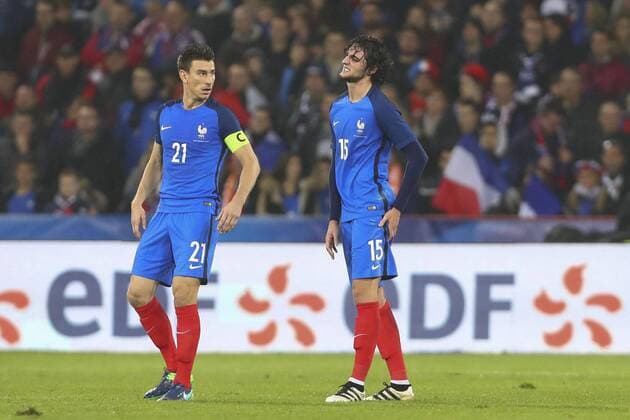 Adrien Rabiot (France) blesse FOOTBALL : Frankreich - Elfenbeinküste Nationalteam Länderspiel - Testspiel - 15 11 2016 GwendolineLeGoffx 
