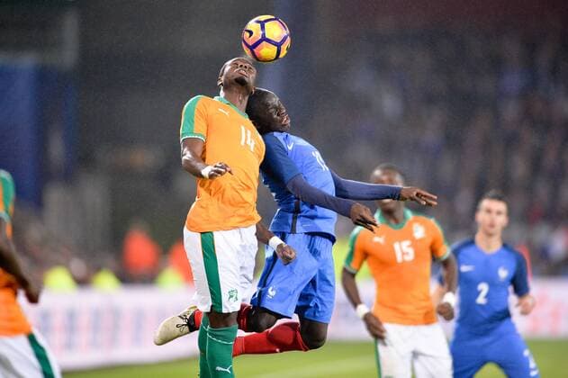 13 N GOLO KANTE (fra) - 13 Ismael DIOMANDE (civ) FOOTBALL : Frankreich - Elfenbeinküste Nationalteam Länderspiel - Testspiel - 15 11 2016 AnthonyBIBARD FEPx 