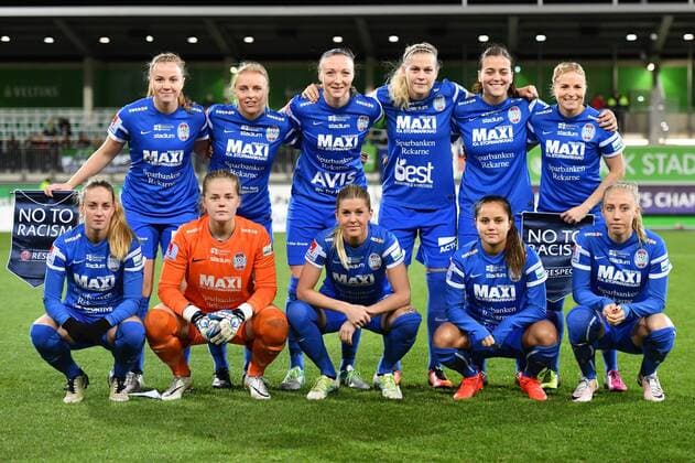 Teamfoto Eskilstuna United, Uefa Women Champions League - VFL Wolfsburg - Eskilstuna United, xmkx