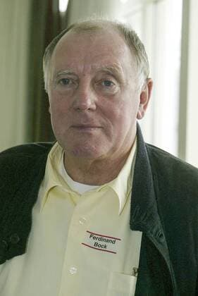 Ferdinand Bock lange Zeit Han96 Präsident - hier bei Han96 Empfang - vor Han96 -Schweinfurt 6:0 am 30.03.2002.