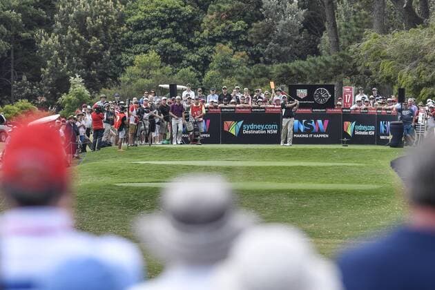 19.11.2016. Royal Sydney Golf Club, Sydney, Australia. Emirates Australian Open Golf 3rd Round. Ashley Hall tees off on the 17th hole. xNigelxOwenx  ActionPlus11810939