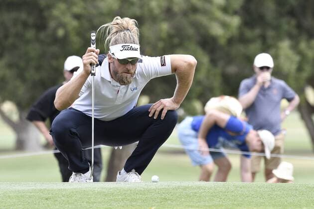 19.11.2016. Royal Sydney Golf Club, Sydney, Australia. Emirates Australian Open Golf 3rd Round. Jack Wilson of Australia lines up a putt. xNigelxOwenx  ActionPlus11810969