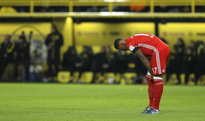 Foto : Jerome Boateng FCB Fussball 1. Bundesliga , am Sa. 19.11.2016 Bor. Dortmund - Bayern München 1 - 0