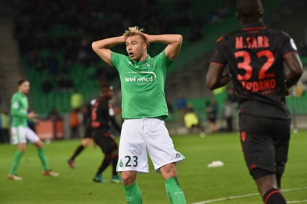 Alexander Soderland (saint etienne) FOOTBALL : Saint Etienne vs Nice - Ligue 1 - 20 11 2016 FredericChambert 