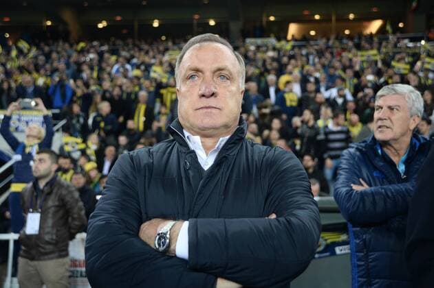 Turkey Spor Toto Superlig Derby match between Fenerbahce and Galatasaray at Ulker Stadium in Istanbul , Turkey , on November 20 , 2016. Final Score : Fenerbahce 2 - Galatasaray 0 Pictured: Coach Dick Advocaat of Fenerbahce. 