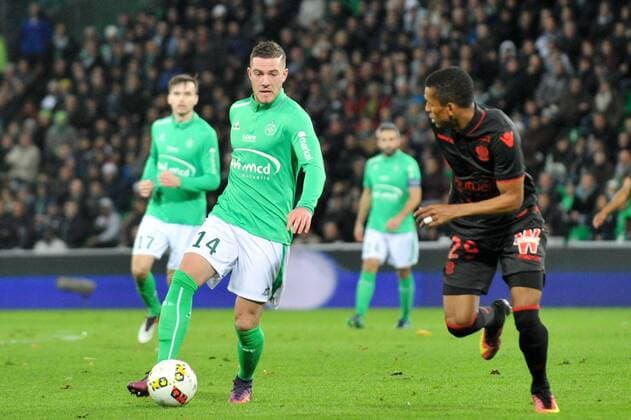 Fußball, AS Saint Etienne - OGC Nizza 14 JORDAN VERETOUT (asse) FOOTBALL : Saint Etienne vs Nice - Ligue 1 - 20 11 2016 FEP 