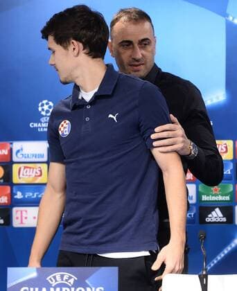 GNK Dinamo press conference PK Pressekonferenz - Zagreb, Croatia 21.11.2016., Zagreb, Croatia - GNK Dinamo coach Ivailo Petev and Mario Situm held a press conference on the occasion of tomorrow s Champions League match between GNK Dinamo Zagreb and Olympique Lyon.  MarkoxPrpic PIXSELL