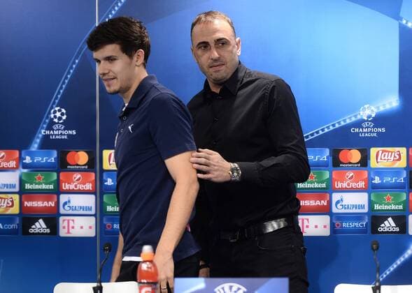 GNK Dinamo press conference PK Pressekonferenz - Zagreb, Croatia 21.11.2016., Zagreb, Croatia - GNK Dinamo coach Ivailo Petev and Mario Situm held a press conference on the occasion of tomorrow s Champions League match between GNK Dinamo Zagreb and Olympique Lyon.  MarkoxPrpic PIXSELL