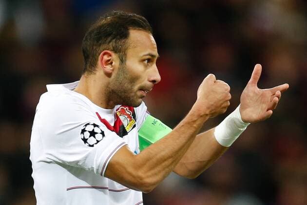 FuÃŸball, CL, ZSKA Moskau - Bayer Leverkusen MOSCOW, RUSSIA - NOVEMBER 22, 2016: Bayer 04 Leverkusen s Omer Toprak during the 2016 17 UEFA Champions League Group E Round 5 football match against CSKA Moscow at CSKA Stadium. Mikhail Japaridze TASS  TS0387B7