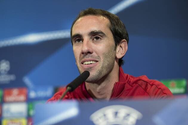 Fußball, CL, Atletico Madrid PK Atletico de Madrid s Diego Godin during the official press conference PK Pressekonferenz before the Champions League match between Atletico de Madrid and PSV Eindhoven at Vicente Calderon Stadium in Madrid , Spain. November 22, 2016.  (20161122018)