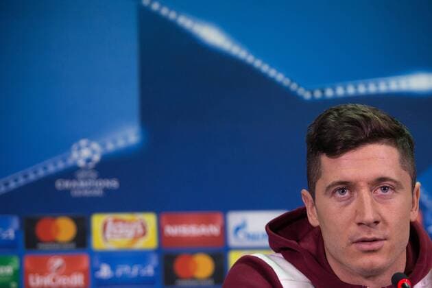 Fußball, CL, Bayern München PK November 22, 2016 - Rostov-On-Don, Russia - Franck Robert Lewandowski of FC Bayern Munich attends a press conference PK Pressekonferenz prior to the UEFA Champions League Group D football match between FC Bayern Munich and FC Rostov, at Olimp 2 Stadium in Rostov-on-Don, Russia on Novemberr 22, 2016. FC Bayern Muenchen - Training & Press Conference  - ZUMAn230 20161122_zaa_n230_080