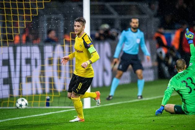 Marco Reus (Borussia Dortmund 11) beim Torjubel nach dem Treffer zum 5:2 beim Champions League Spiel zwischen Borussia Dortmund und Legia Warschau am 22.11.2016 Dortmund Copyright: xSchuelerx xEibnerx-xPressefotox EP_JSE