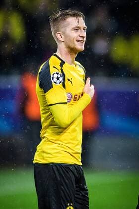 Marco Reus (Borussia Dortmund 11) beim Torjubel nach dem Treffer zum 5:2 beim Champions League Spiel zwischen Borussia Dortmund und Legia Warschau am 22.11.2016 Dortmund Copyright: xSchuelerx xEibnerx-xPressefotox EP_JSE