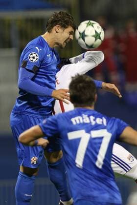 Zagreb, 22.11.2016., Stadion Maksimir - UEFA Champions League 2016 2017 Season, Group H. GNK DINAMO Zagreb (blue) - Olympique Lyon (white) 0:1 Bojan Knezevic (25)