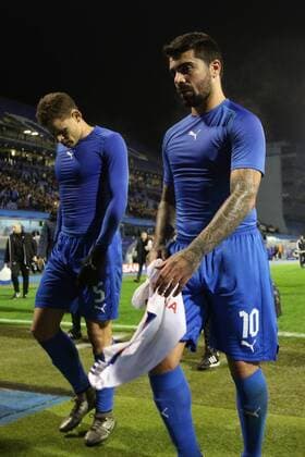 Zagreb, 22.11.2016., Stadion Maksimir - UEFA Champions League 2016 2017 Season, Group H. GNK DINAMO Zagreb (blue) - Olympique Lyon (white) 0:1 Jonas (5) and Paulo Machado (10)