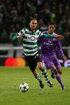 November 22, 2016 - Lisbon, Aveiro, Portugal - Sportings forward Bas Dost from Holland in action during the UEFA Champions League match between Sporting Clube de Portugal and Real Madrid at Estadio Jose Alvalade on November 22, 2016 in Lisbon, Portugal. Sporting CP v Real Madrid - UEFA Champions League 2016 17  - ZUMAn230 20161122_zaa_n230_440