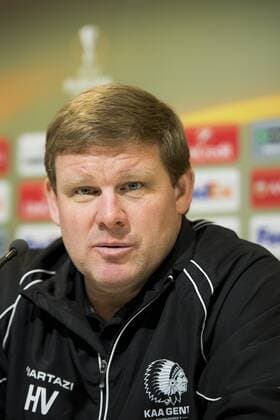 Fußball, EL, PK KAA Gent Gent s head coach Hein Vanhaezebrouck pictured during a press conference PK Pressekonferenz of Belgian soccer team KAA Gent, Wednesday 23 November 2016, in Gent. Tomorrow Gent is playing the fifth game of the group stage of the Europa League competition against Portuguese team SC Braga, in the group H. JASPERxJACOBS  x04981284x
