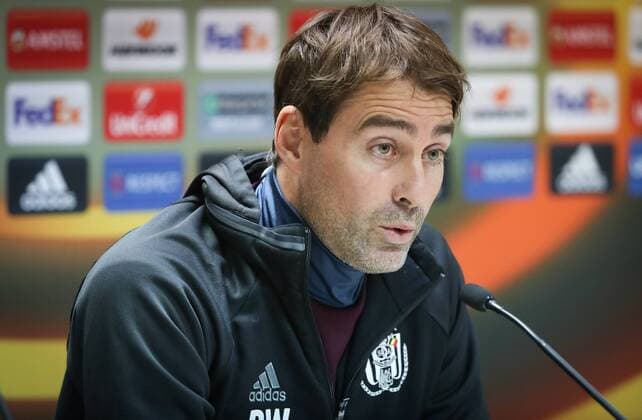 Anderlecht s head coach Rene Weiler pictured during a press conference PK Pressekonferenz of Belgian soccer team RSC Anderlecht, Wednesday 23 November 2016, in Baku, Azerbaijan. Tomorrow Anderlecht is playing the fifth game of the group stage of the Europa League competition against Azerbaijani team FK Qabala, in the group C. VIRGINIExLEFOUR  x04981488x