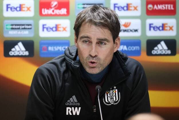 Anderlecht s head coach Rene Weiler pictured during a press conference PK Pressekonferenz of Belgian soccer team RSC Anderlecht, Wednesday 23 November 2016, in Baku, Azerbaijan. Tomorrow Anderlecht is playing the fifth game of the group stage of the Europa League competition against Azerbaijani team FK Qabala, in the group C. VIRGINIExLEFOUR  x04981491x