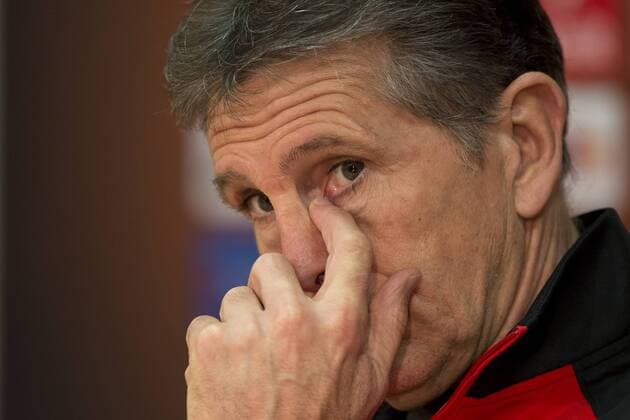 Coach of Southampton Claude Puel speaks at a press conference PK Pressekonferenz prior to the AC Sparta Praha - Southampton match in Prague, Czech Republic, November 23, 2016. (CTKxPhoto MichalxKamaryt) CTKPhotoP201611230798601  kmt 6