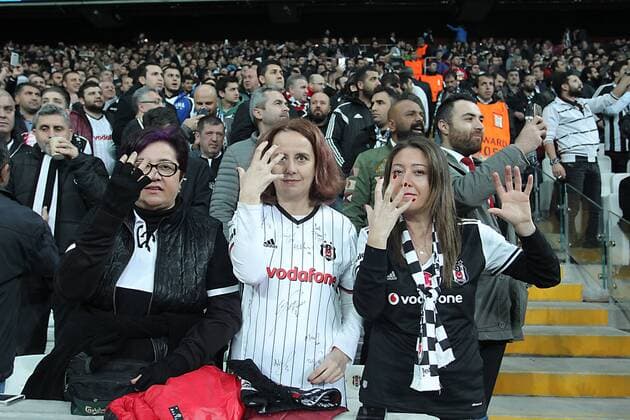 UEFA Champions League Group B match between Besiktas and Benfica at Vodafone Arena in Istanbul , Turkey ,November 23 , 2016. Pictured Fans of Besiktas. 