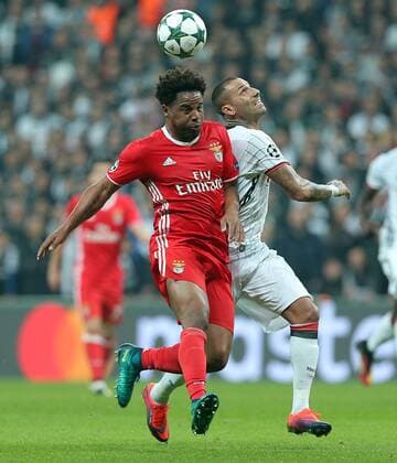 UEFA Champions League Group B match between Besiktas and Benfica at Vodafone Arena in Istanbul , Turkey ,November 23 , 2016. Pictured: Ricardo Quaresma (R) of Besiktas and Eliseu (L) of Benfica. 
