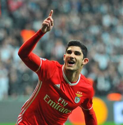 Benfica s Portuguese midfielder Goncalo Guedes celebrates after scoring a goal during the UEFA Champions League Group B football match between Besiktas Istanbul and Benfica Lisbon on November 23, 2016 at Vodafone arena in Istanbul. (  Copyright: AzizxUzunx-xDepoxPhotos 15566029