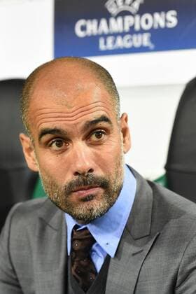 Fußball Champions League Gruppenphase 5. Spieltag Borussia Mönchengladbach - Manchester City am 23.11.2016 im Borussia-Park in Mönchengladbach Josep Pep Guardiola ( Trainer Manchester ) xRx