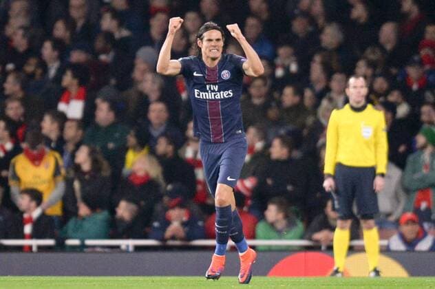 09 EDINSON CAVANI (psg) - Fussball, Champions League, FC Arsenal vs. Paris Saint Germain PSG - 23 11 2016 AnthonyBIBARD FEP Panoramic 