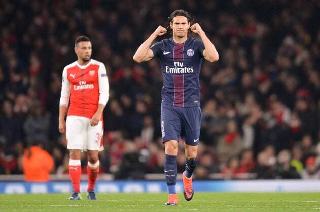09 EDINSON CAVANI (psg) - Fussball, Champions League, FC Arsenal vs. Paris Saint Germain PSG - 23 11 2016 AnthonyBIBARD FEP Panoramic 